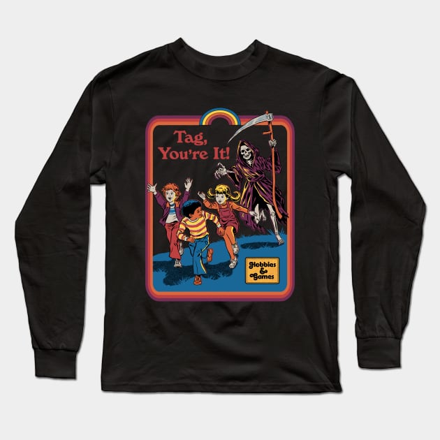 Tag, You're It Long Sleeve T-Shirt by Steven Rhodes